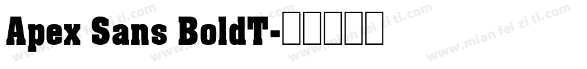 Apex Sans BoldT字体转换